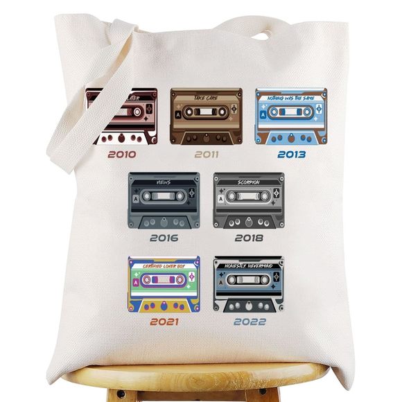 Rap Music Singer Album Tote Bag Raer Fans Gift Singer Lyric Shoulder Bag :') - Picture 1 of 7